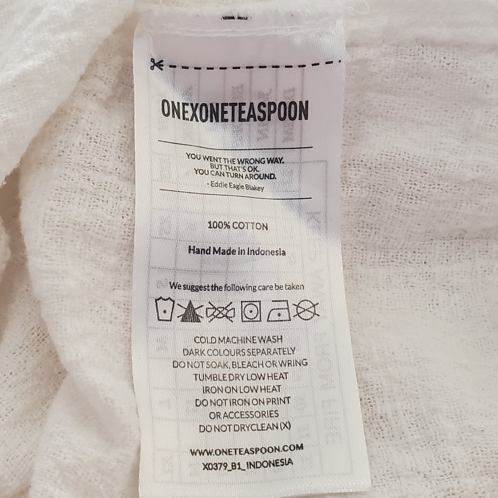 One Teaspoon Peasant Top Size Small - Picture 5 of 6